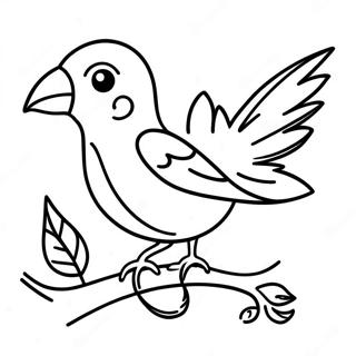 Tropical Bird Coloring Pages