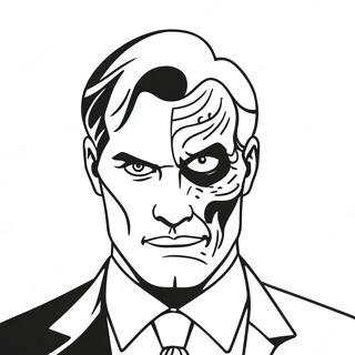 Two Face Coloring Pages