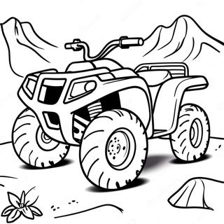 Four Wheeler Coloring Pages