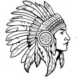 Realistic Native American Coloring Pages