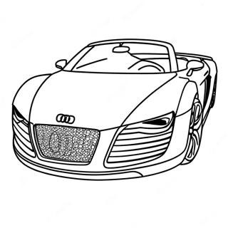 Pagini De Colorat Cu Mașina Sport Audi R8 46833-37025