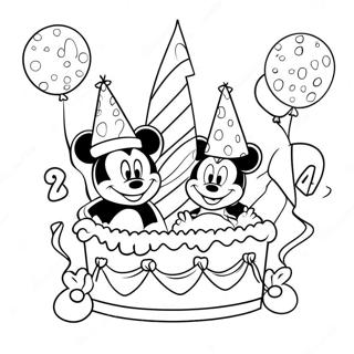 Disney Birthday Celebration Coloring Page 46843-37030