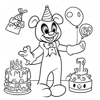 Disney Birthday Celebration Coloring Page 46843-37032