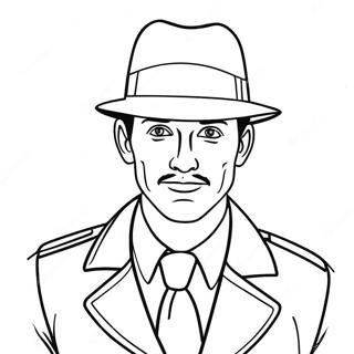 Detective Coloring Pages