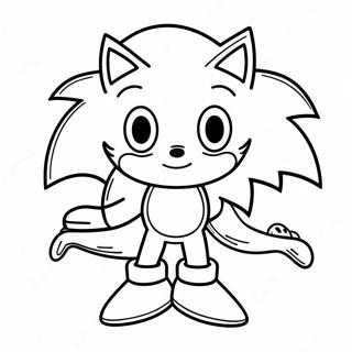 Vector Sonic Coloring Page 46903-37075