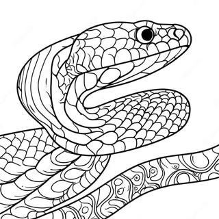 Realistic Snake Coloring Page 4690-3733