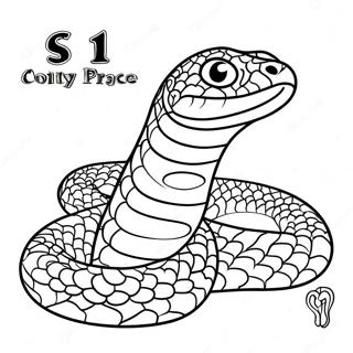 Realistic Snake Coloring Page 4690-3734