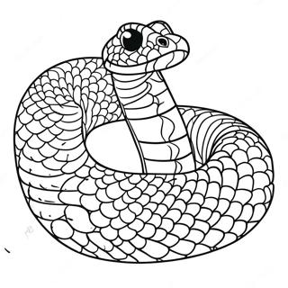 Realistic Snake Coloring Page 4690-3735