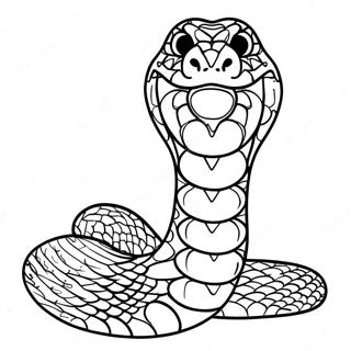 Realistic Snake Coloring Page 4690-3736