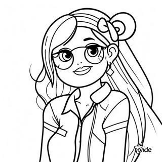 Cool Rainbow High Jade In Fashion Outfit Coloring Page 46914-37087