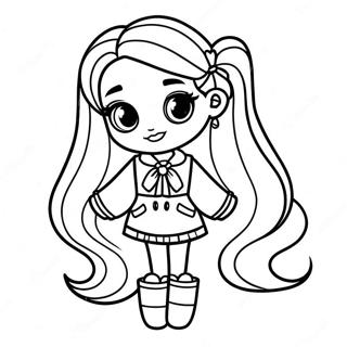 Cool Rainbow High Jade In Fashion Outfit Coloring Page 46914-37088