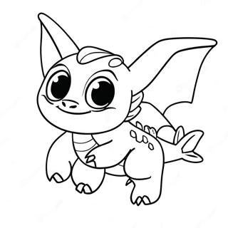 Baby Toothless Flying Coloring Page 46933-37112