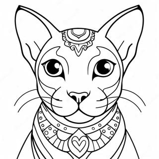 Sphynx Cat Coloring Pages