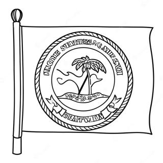 North Carolina State Flag Coloring Page 46993-37145