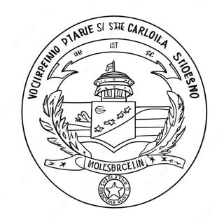 North Carolina State Flag Coloring Page 46993-37147