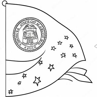 North Carolina State Flag Coloring Page 46993-37148