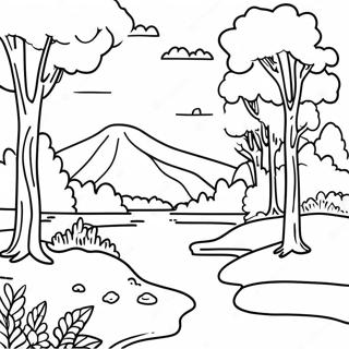 Beautiful North Carolina Landscape Coloring Page 46994-37153