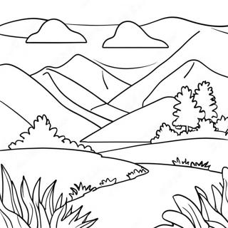 Beautiful North Carolina Landscape Coloring Page 46994-37155