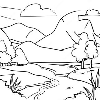 Beautiful North Carolina Landscape Coloring Page 46994-37156