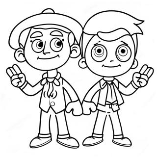 Fairly Odd Parents Coloring Page 4700-3744