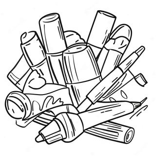 Markers Coloring Page For Kids 47013-37162