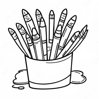 Markers Coloring Page For Kids 47013-37163