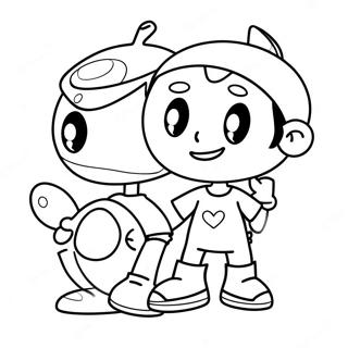 Timmy Turner And Cosmo Coloring Page 4701-3738