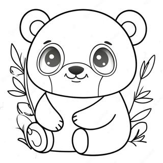 Kawaii Panda Coloring Page 47043-37191