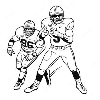 Alabama Crimson Tide Player In Action Coloring Page 47054-37219