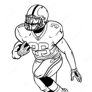 Alabama Crimson Tide Player In Action Coloring Page 47054-37220