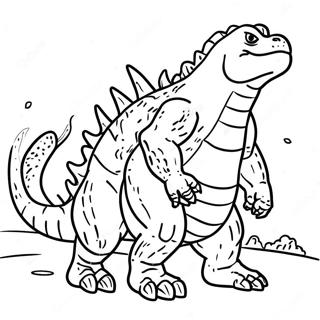 Realistic Godzilla Coloring Page 47083-37222