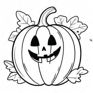 Spooky Samhain Pumpkin Coloring Page 47094-37235