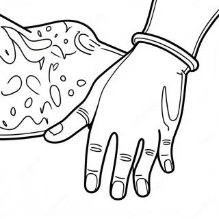 Daddy And Daughter Holding Hands Coloring Page 47133-37264