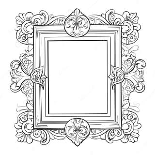 Picture Frame Coloring Pages