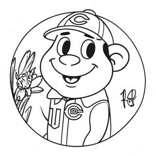 Cincinnati Reds Mascot Coloring Page 47184-37303