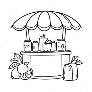 Lemonade Stand Coloring Page 47203-37318