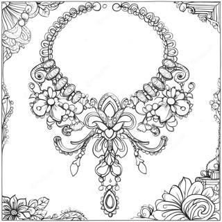 Necklace Coloring Pages