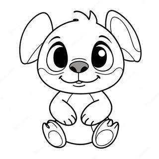 Cute Baby Stitch Coloring Page 47303-37398