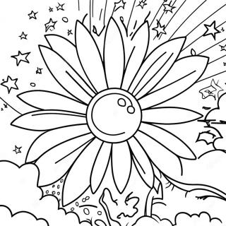 Easy Fireworks Coloring Page 47323-37414