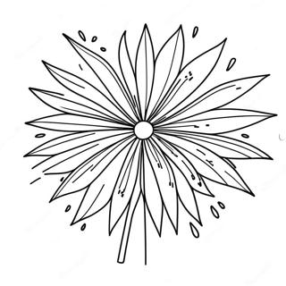 Easy Fireworks Coloring Page 47323-37415