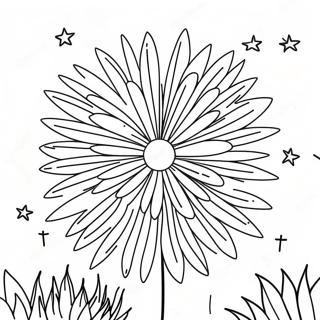 Colorful Fireworks Display Coloring Page 47324-37411