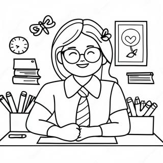 Thank You Administrative Professionals Day Coloring Pages