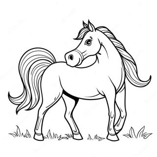 Beautiful Horse Coloring Page 47373-37466