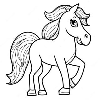 Beautiful Horse Coloring Page 47373-37467