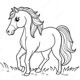 Beautiful Horse Coloring Page 47373-37468