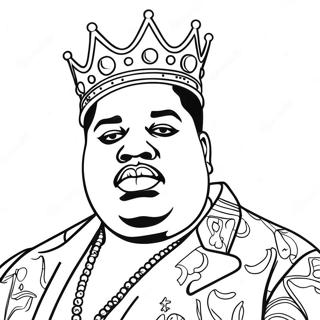 Biggie Smalls Mit Krone Ausmalbild 47384-37463