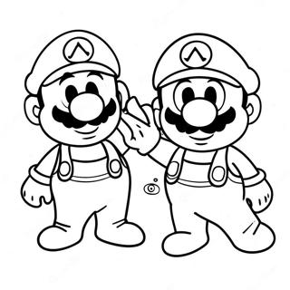 Luigi Og Mario Eventyr Fargeleggingsark 4741-3778