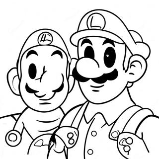 Luigi Og Mario Eventyr Fargeleggingsark 4741-3779