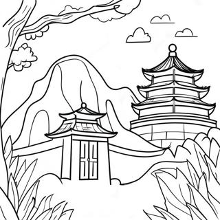 China Landmark Coloring Page 47423-37495