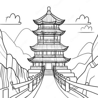 China Landmark Coloring Page 47423-37496